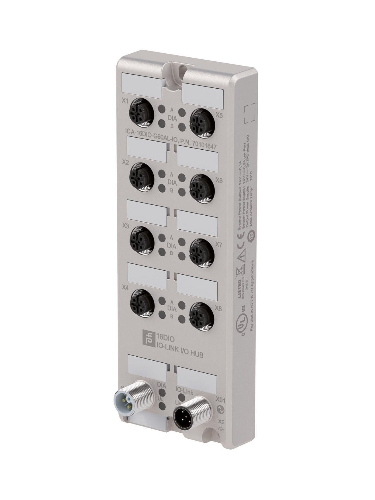 Pepperl+Fuchs ICA-16DIO-G60AL-IO (70101647) IO-Link I/O hub