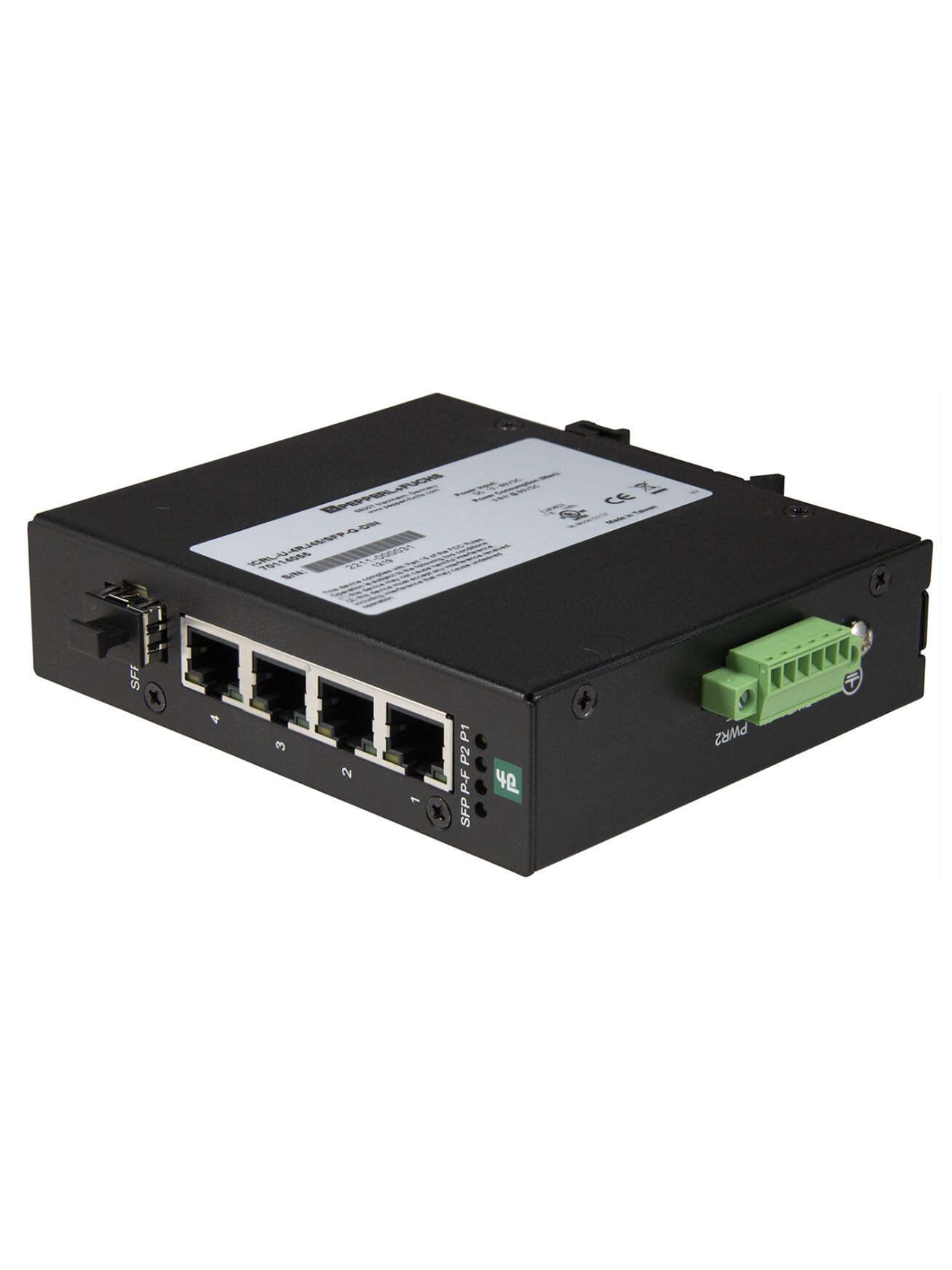 Pepperl+Fuchs ICRL-U-4RJ45/SFP-G-DIN (70114055) Unmanaged Ethernet switch