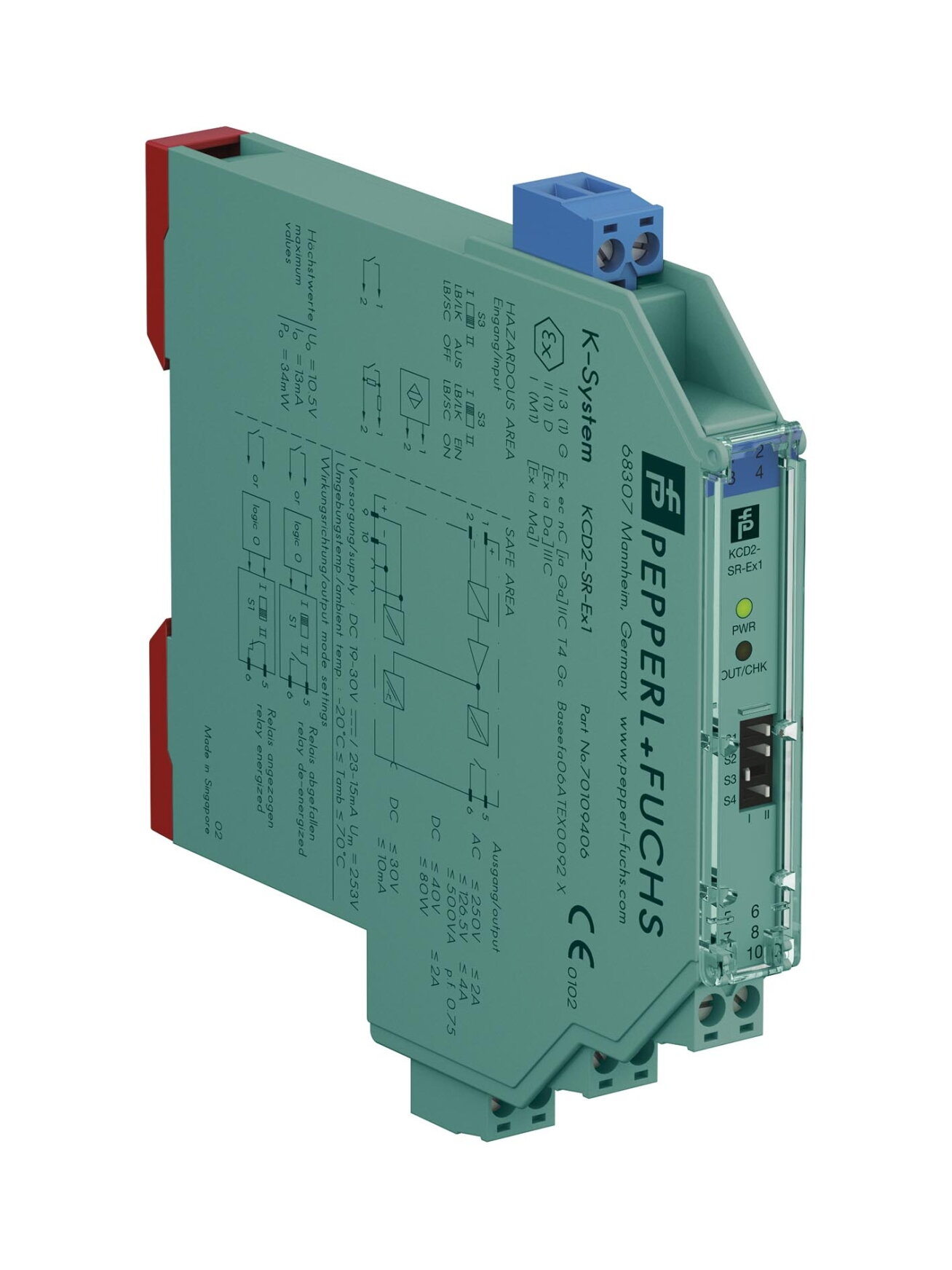 Pepperl+Fuchs KCD2-SR-EX1 (70109406) Switch amplifier