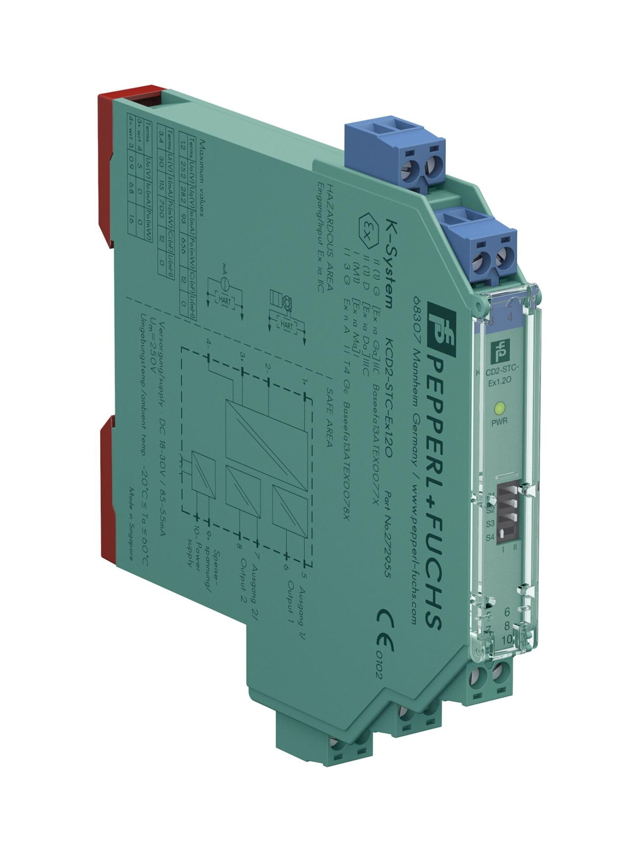 Pepperl+Fuchs KCD2-STC-EX1.2O (272955) Transmitter power supply