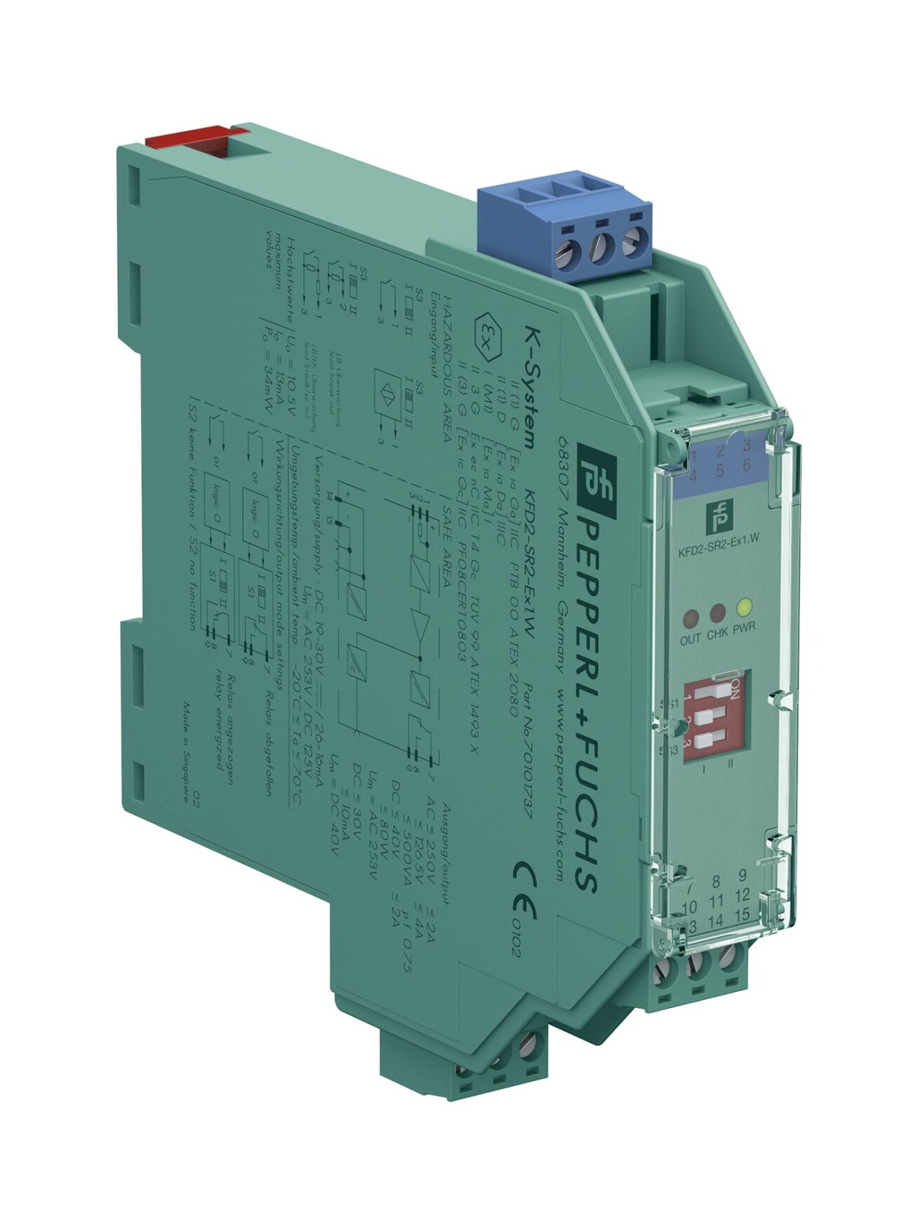 Pepperl+Fuchs KFD2-SR2-EX1.W (70101737) Switch amplifier Pepperl+Fuchs KFD2-SR2-EX1.W (70101737) Switch amplifier