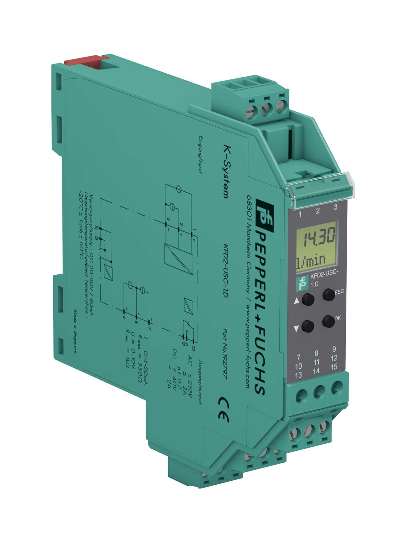 Pepperl+Fuchs KFD2-USC-1.D (192797) Transmitter with limit value