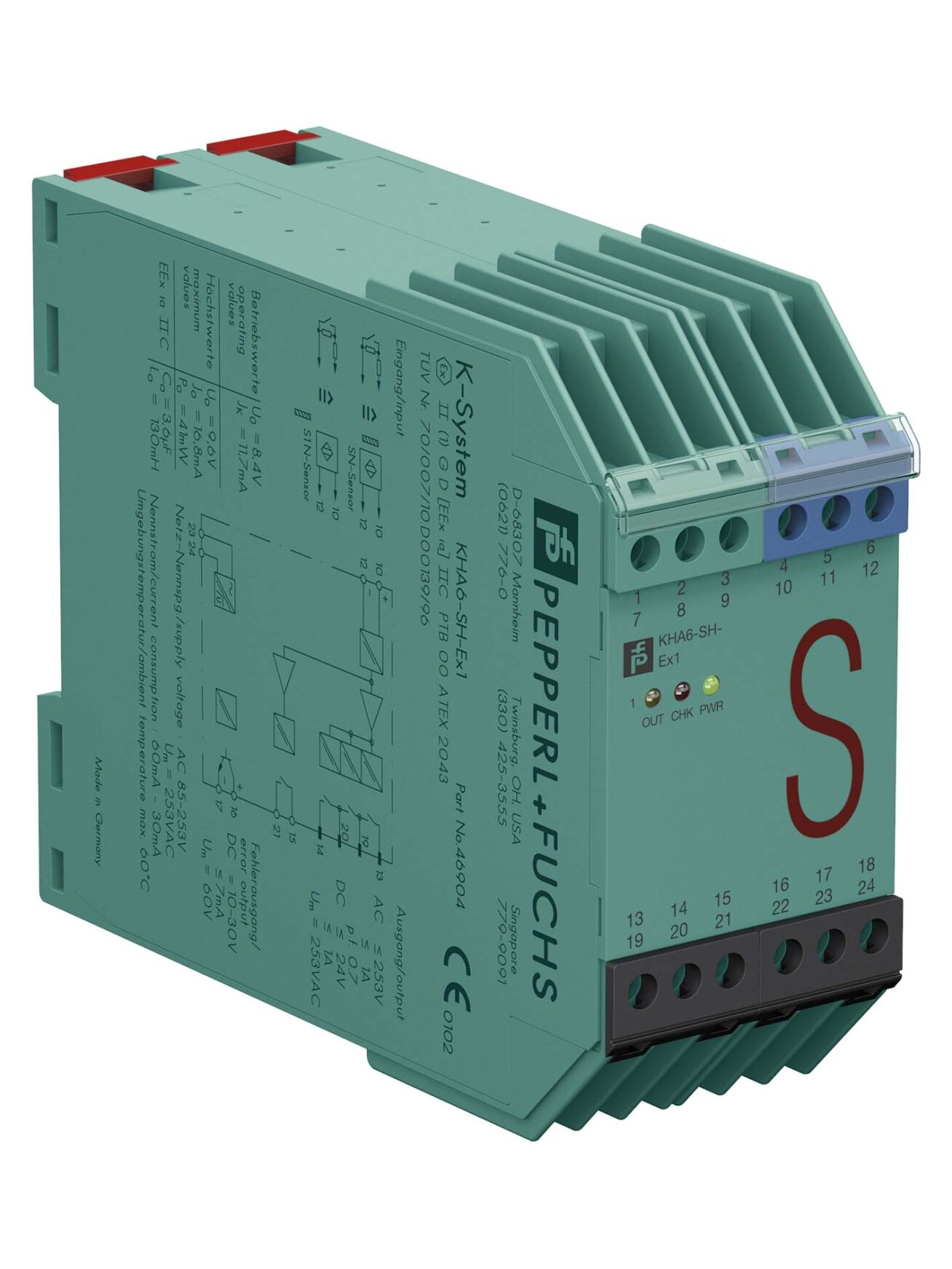 Pepperl+Fuchs KHA6-SH-EX1 (046904) Safety switch amplifier