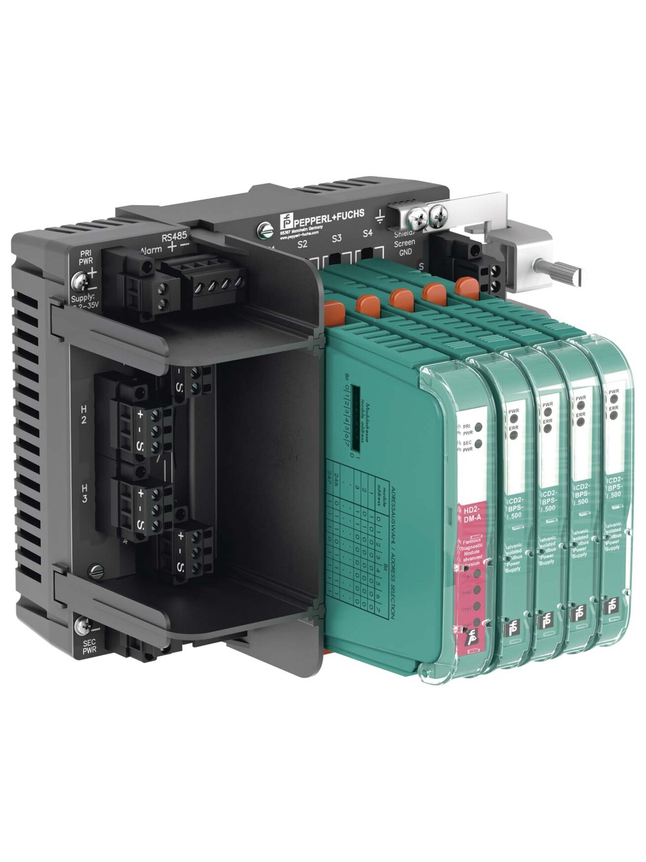 Pepperl+Fuchs MBHC-FB-4 (267030) Compact fieldbus motherboard Pepperl+Fuchs MBHC-FB-4 (267030) Compact fieldbus motherboard