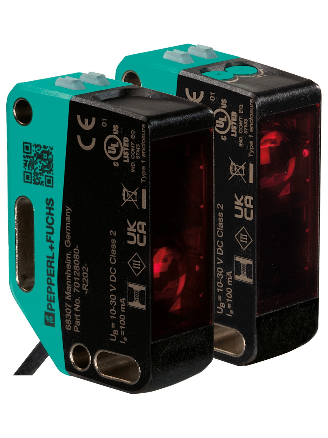 Pepperl+Fuchs OBE35M-R202-SE4-0,3M-V1 (70147118) Through-beam photoelectric sensor pair