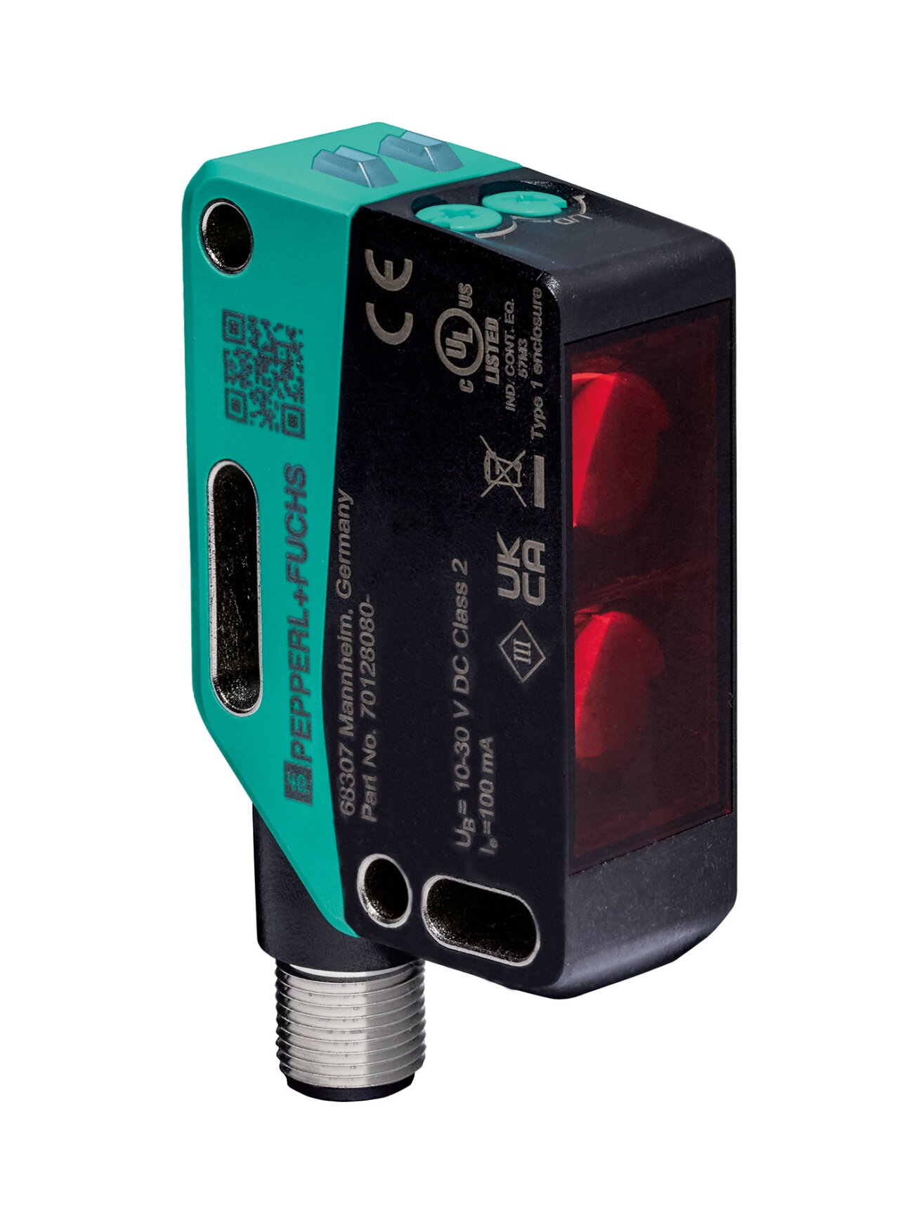 Pepperl+Fuchs OBR10M-R202-2EP-V1-4R-Y0003 (70128080-100003) Retroreflective photoelectric sensor Pepperl+Fuchs OBR10M-R202-2EP-V1-4R-Y0003 (70128080-100003) Retroreflective photoelectric sensor