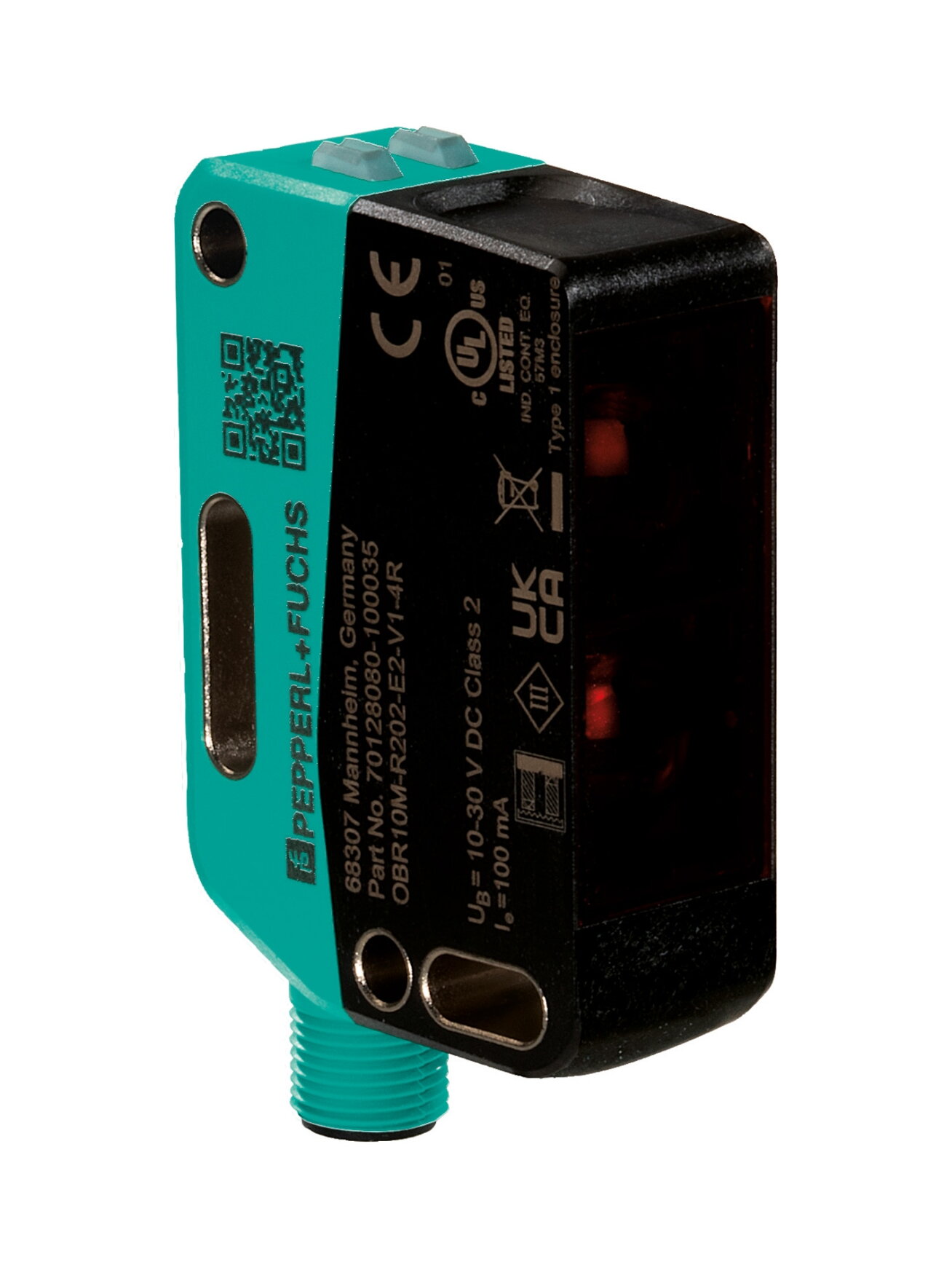Pepperl+Fuchs OBR10M-R202-E2-V1-4R (70128080-100035) Retroreflective photoelectric sensor