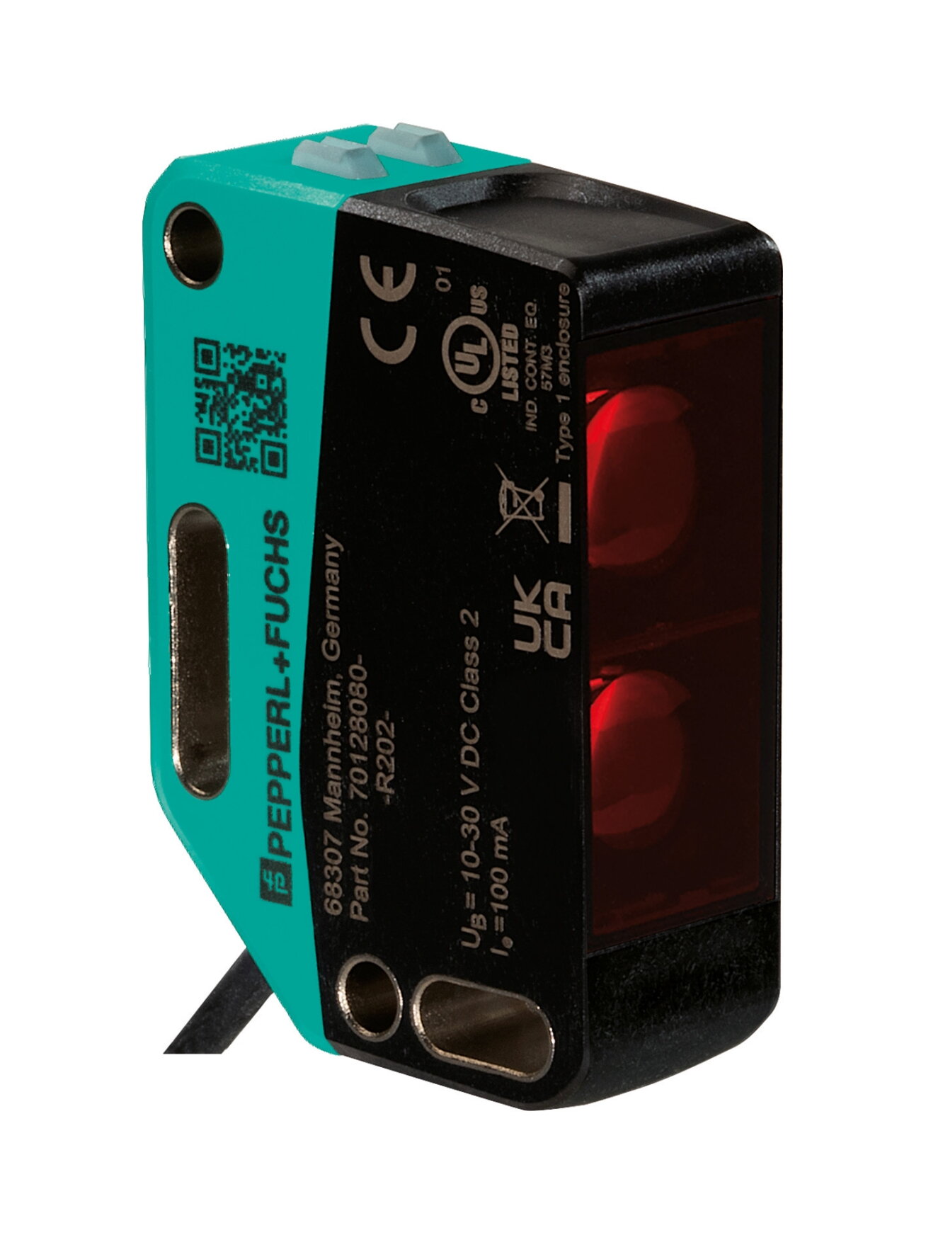 Pepperl+Fuchs OBR17M-R202-E2-0,3M-V1 (70128080-100063) Retroreflective photoelectric sensor