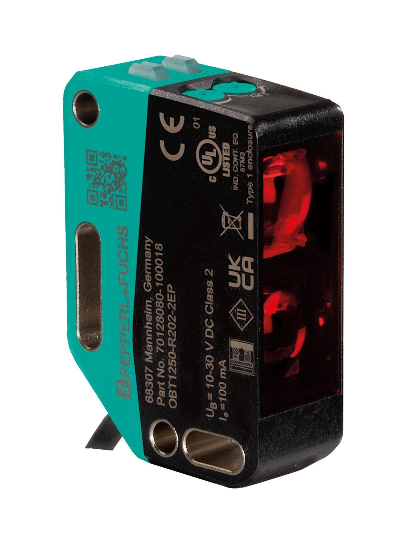 Pepperl+Fuchs OBT1250-R202-E5-0,3M-V1 (70128080-100052) Diffuse photoelectric sensor with background suppression (HGA)