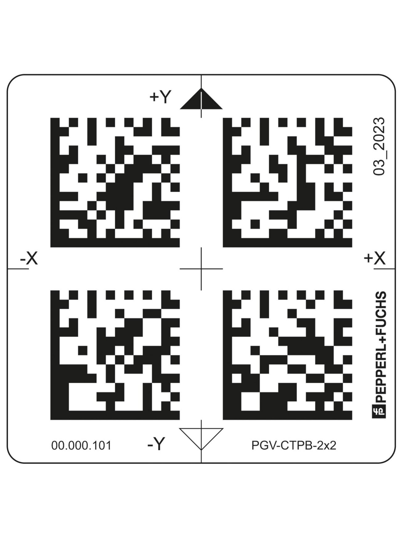 Pepperl+Fuchs PGV-CTPB-2x2 (70160896) Tag for PGV system (polyester)