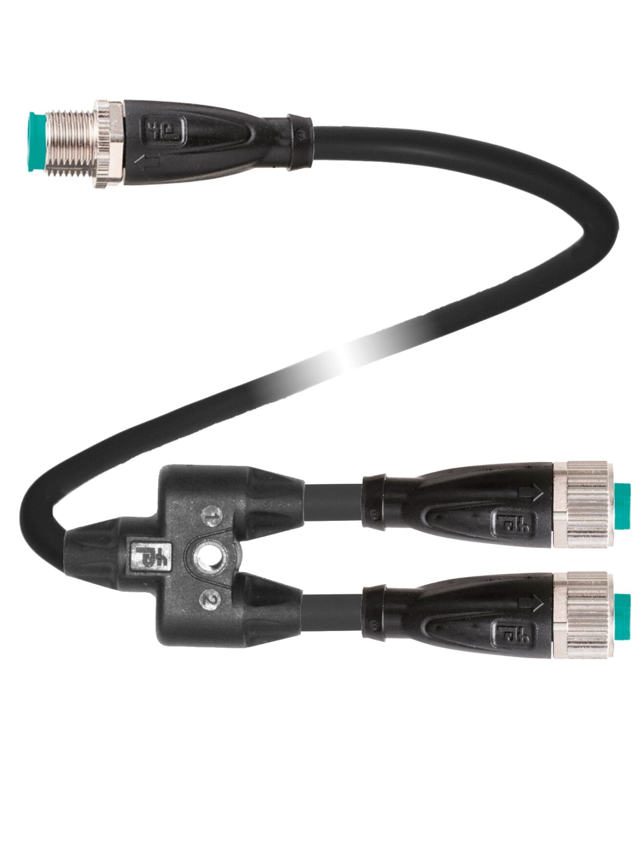 Pepperl+Fuchs V1-G-2,5/0,5-PUR-U-TEE-4M-V1-G (70175213) Y-splitter cordset Pepperl+Fuchs V1-G-2,5/0,5-PUR-U-TEE-4M-V1-G (70175213) Y-splitter cordset