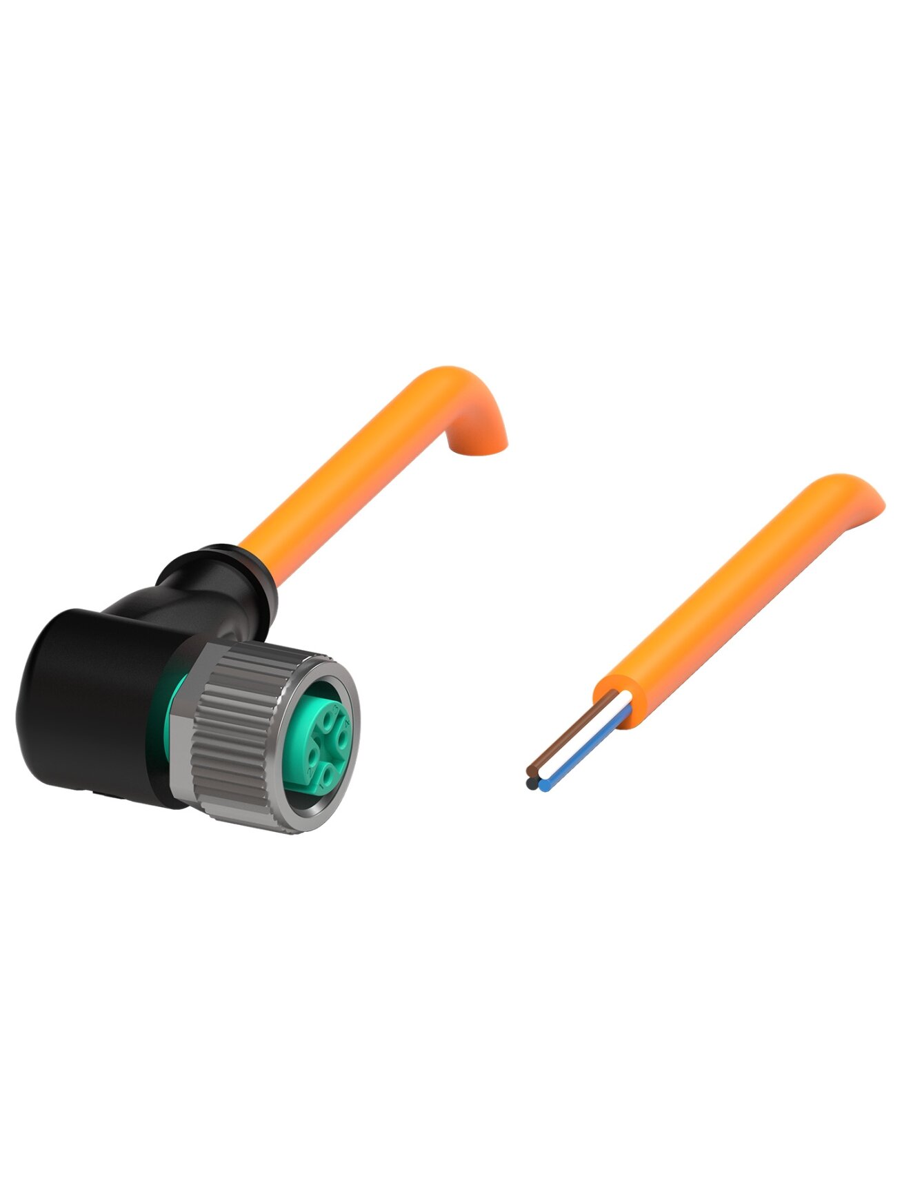Pepperl+Fuchs V1-W-OR10M-PUR-A1 (70128170-100163) M12 screw-lock cordset without shielding/LED Pepperl+Fuchs V1-W-OR10M-PUR-A1 (70128170-100163) M12 screw-lock cordset without shielding/LED