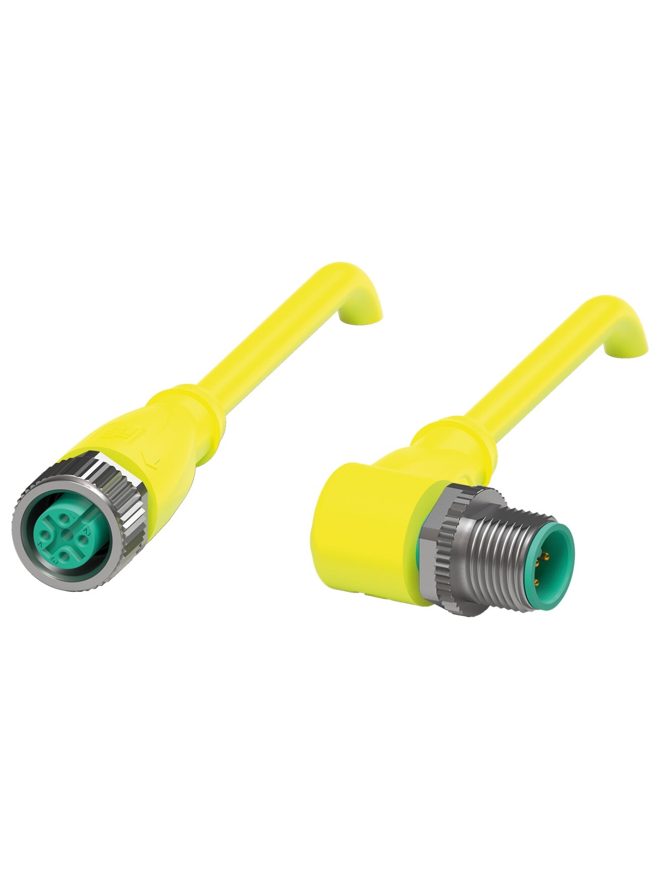 Pepperl+Fuchs V15-G-S-YE30M-PUR-A1-V15-W (70128170-100138) M12 screw-lock cordset without shielding/LED