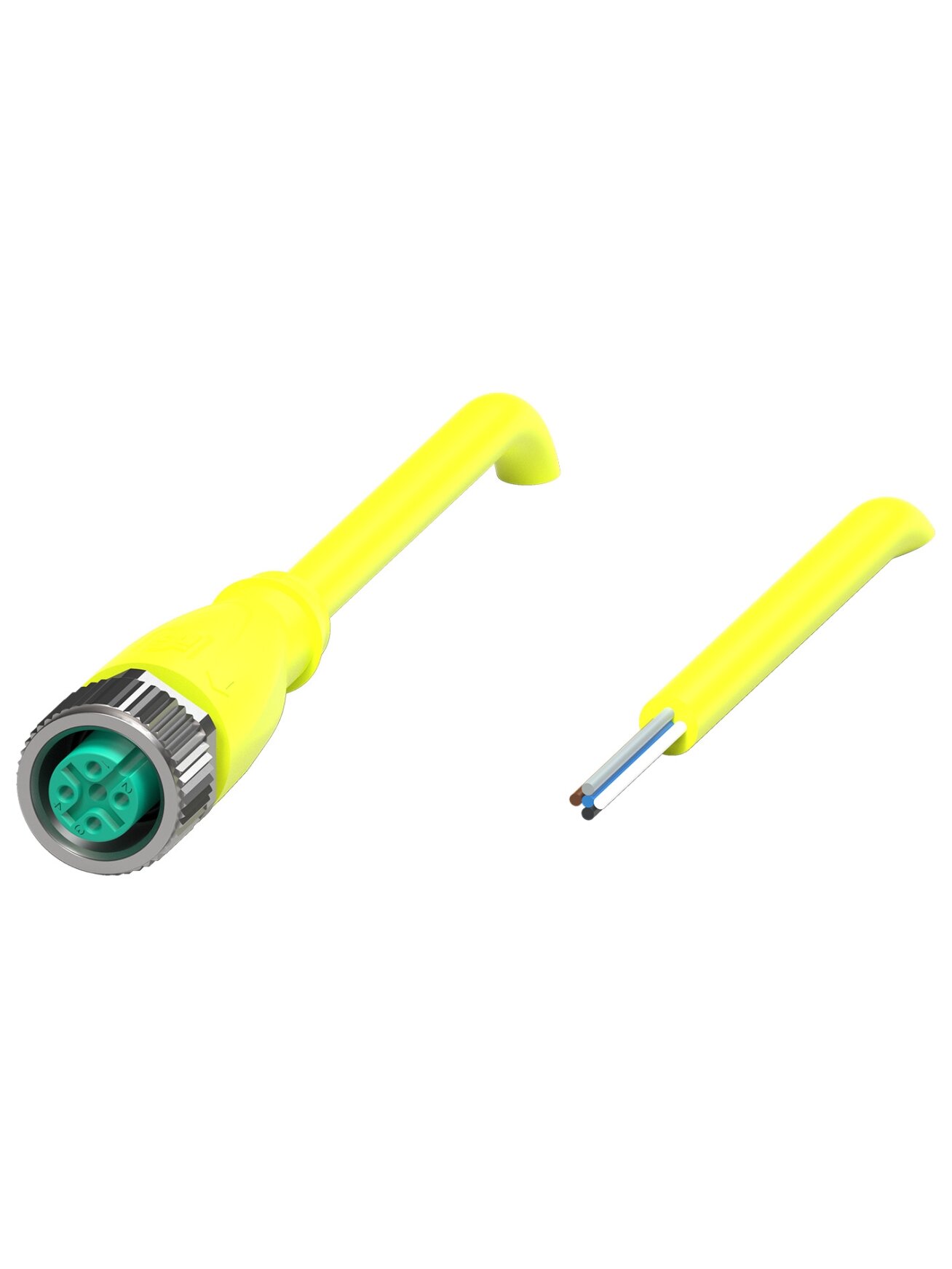 Pepperl+Fuchs V15-G-S-YE3M-PUR-A1 (70128170-100014) M12 screw-lock cordset without shielding/LED Pepperl+Fuchs V15-G-S-YE3M-PUR-A1 (70128170-100014) M12 screw-lock cordset without shielding/LED