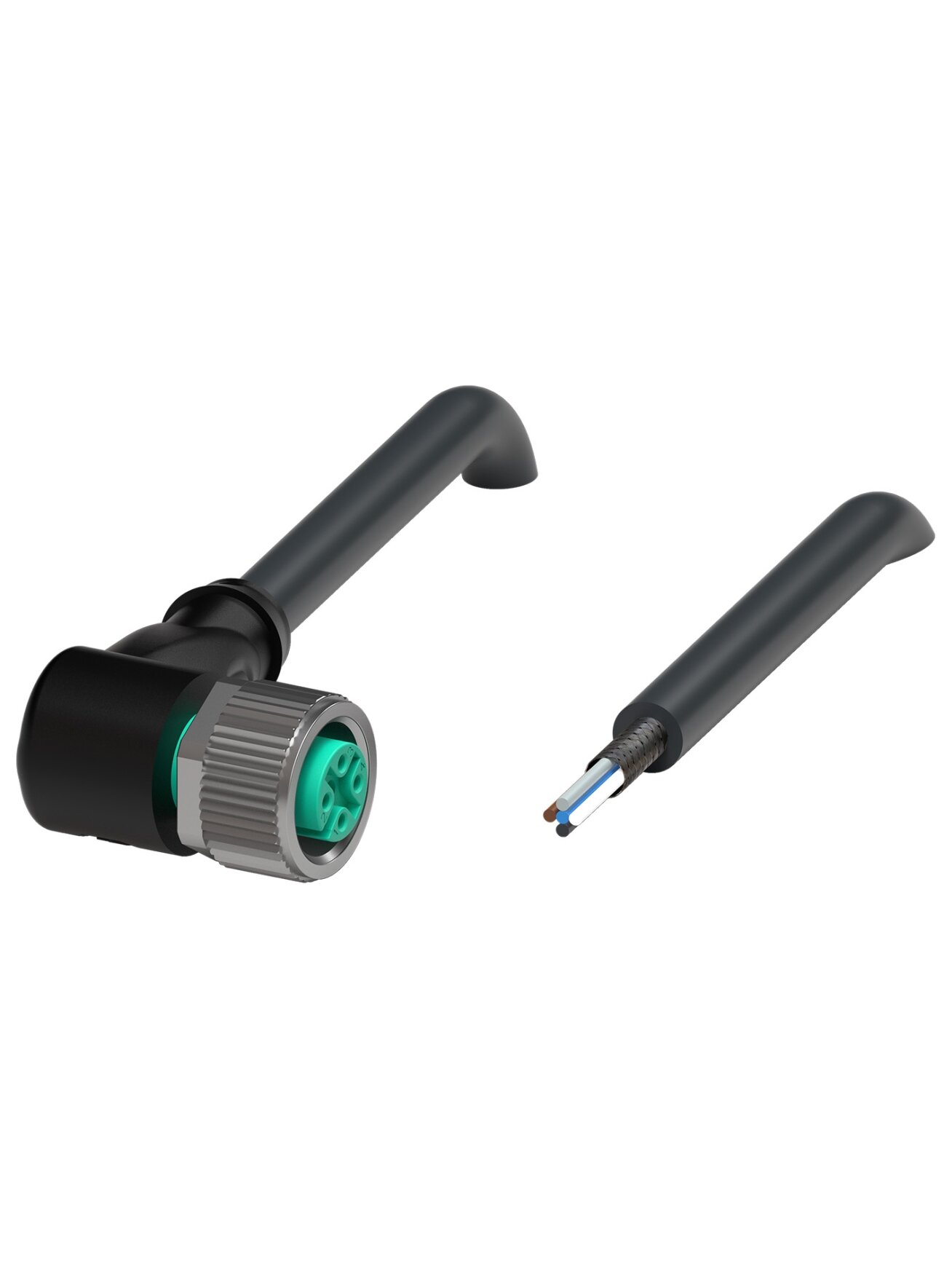 Pepperl+Fuchs V15-W-BK10M-PUR-U/ABG (240005-100019) Cable socket