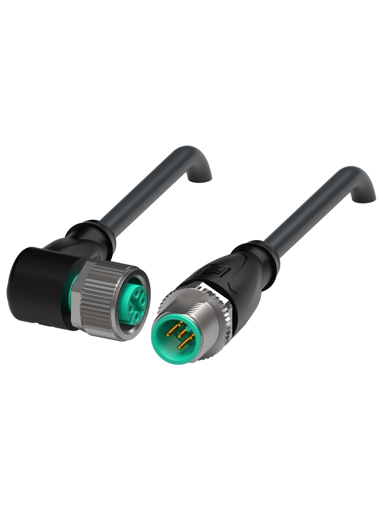 Pepperl+Fuchs V15-W-BK4M-PUR-U-V15-G (70128170-100170) M12 screw-lock cordset without shielding/LED Pepperl+Fuchs V15-W-BK4M-PUR-U-V15-G (70128170-100170) M12 screw-lock cordset without shielding/LED