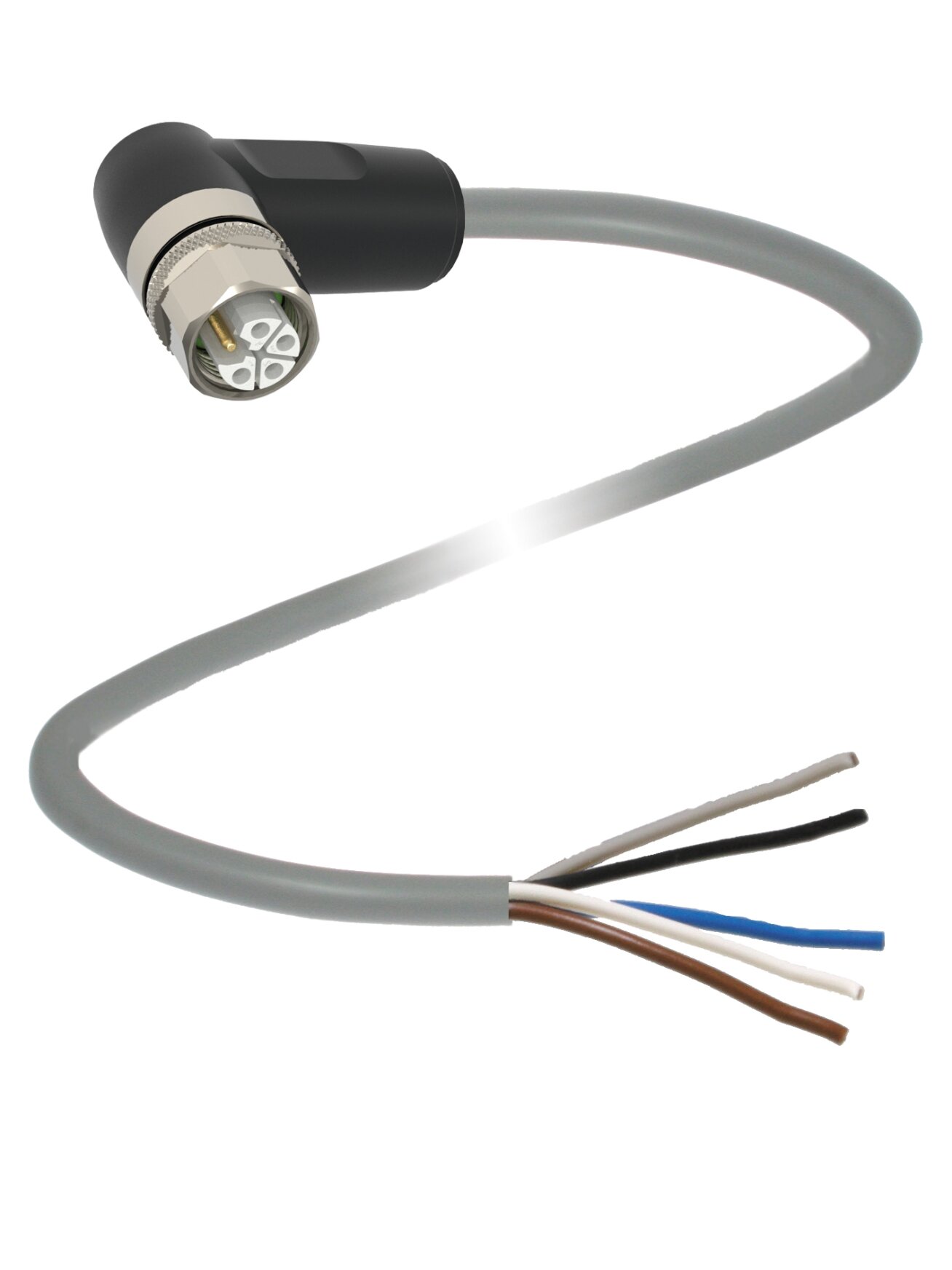 Pepperl+Fuchs V15L-W-1,5M-PUR-U7 (70195772) Connection cable with socket