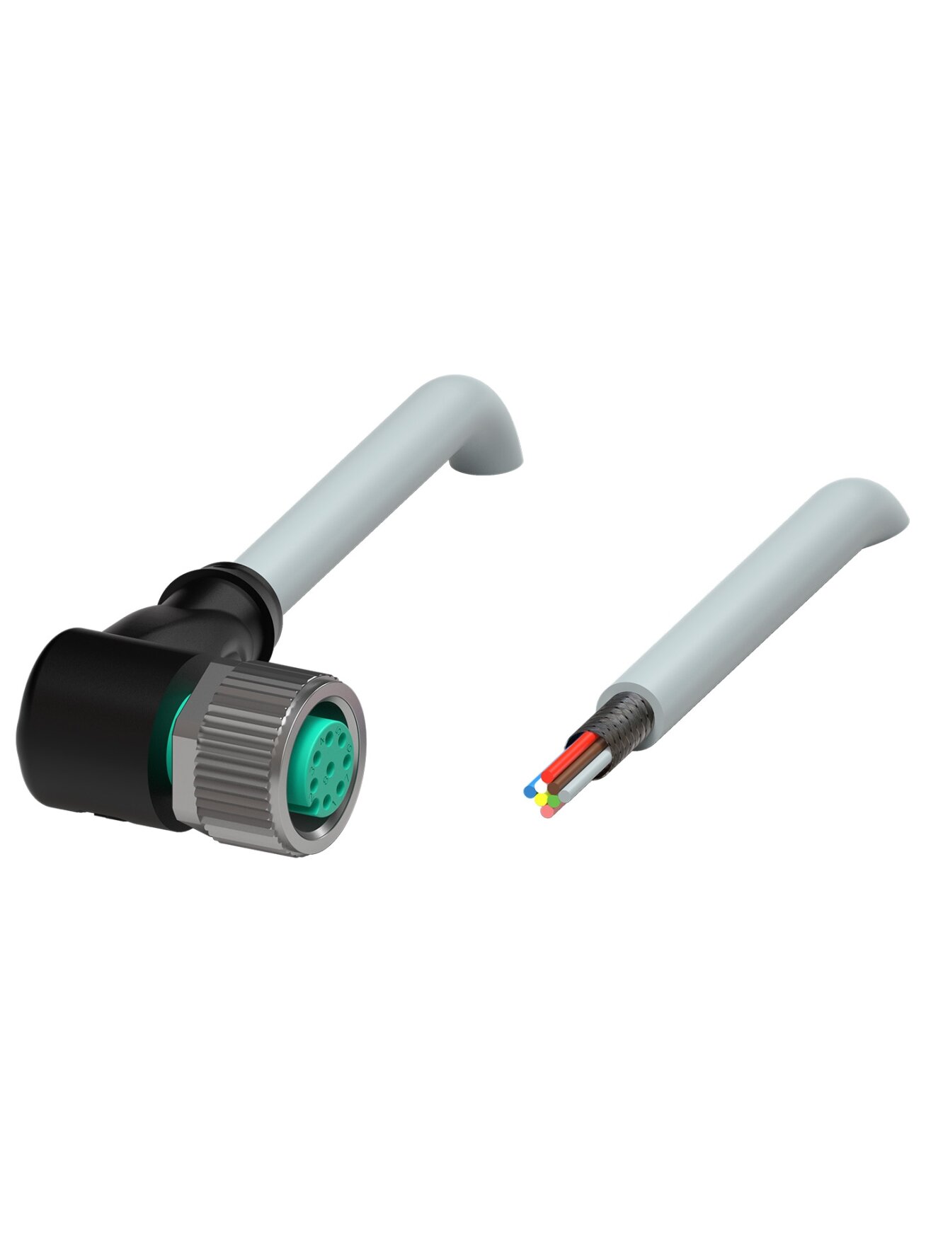 Pepperl+Fuchs V19-W-40M-PUR-ABG (251798) Cable socket