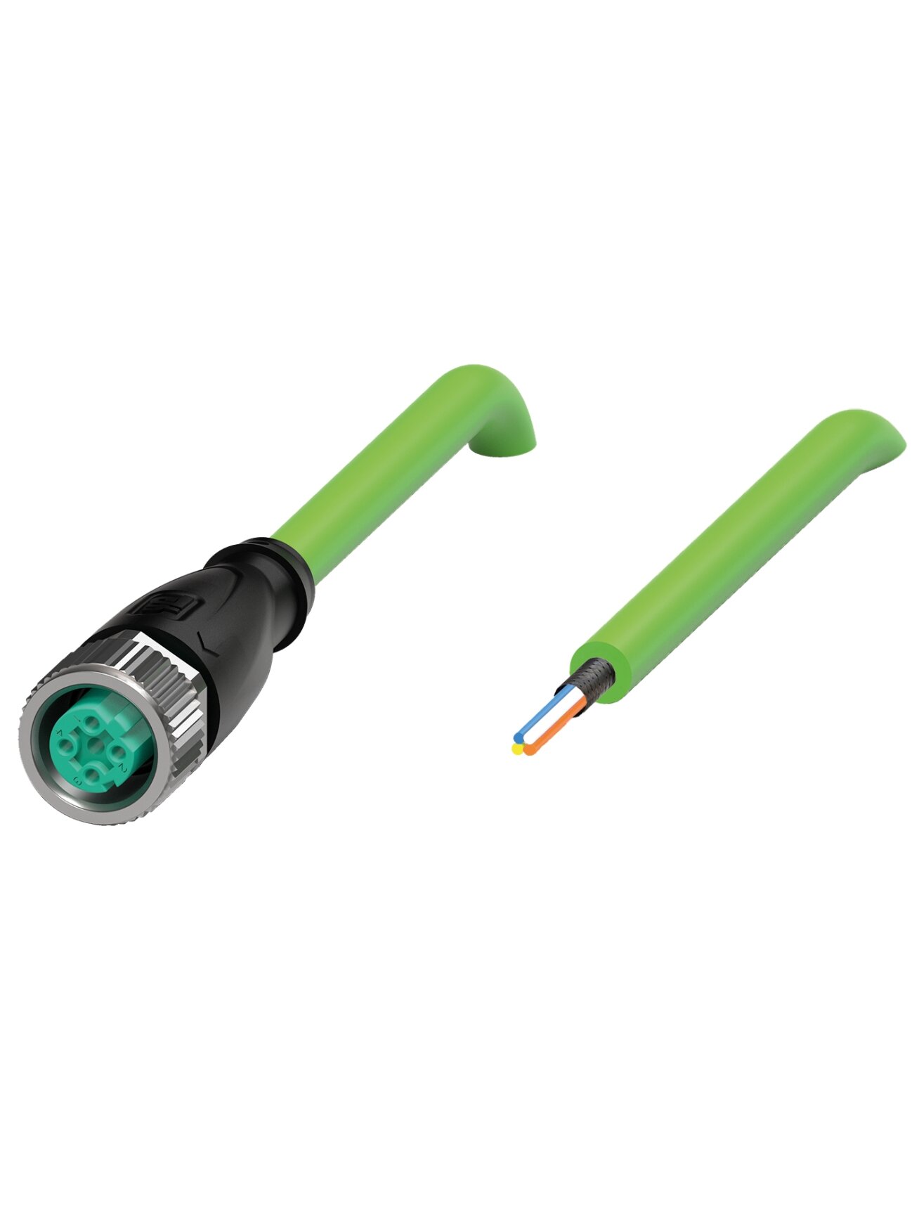 Pepperl+Fuchs V1D-G-GN1M-PUR-E1S (70183324) Ethernet cordset