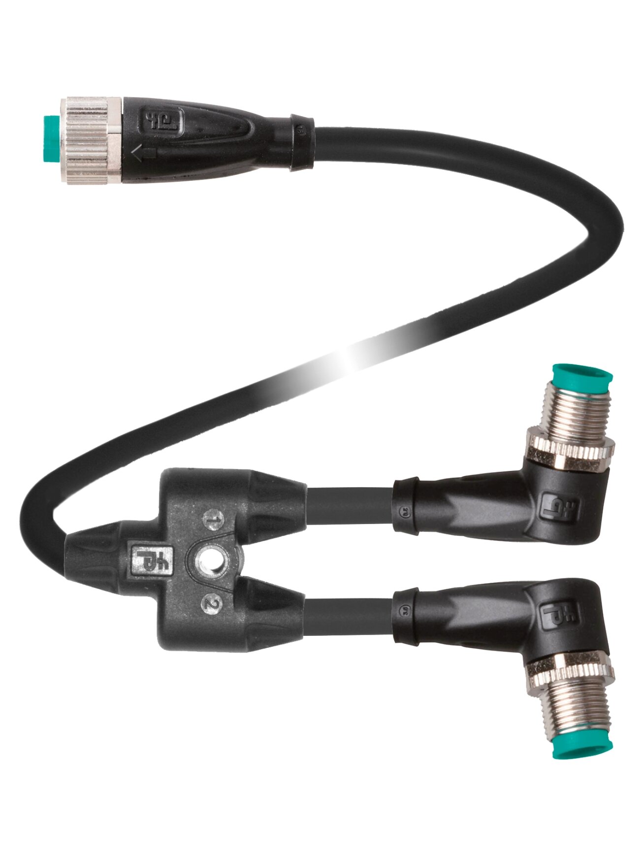 Pepperl+Fuchs V1S-W-1,5M-PUR-U-T-0,5M-V1-G-Y (70158274) Y-splitter cordset