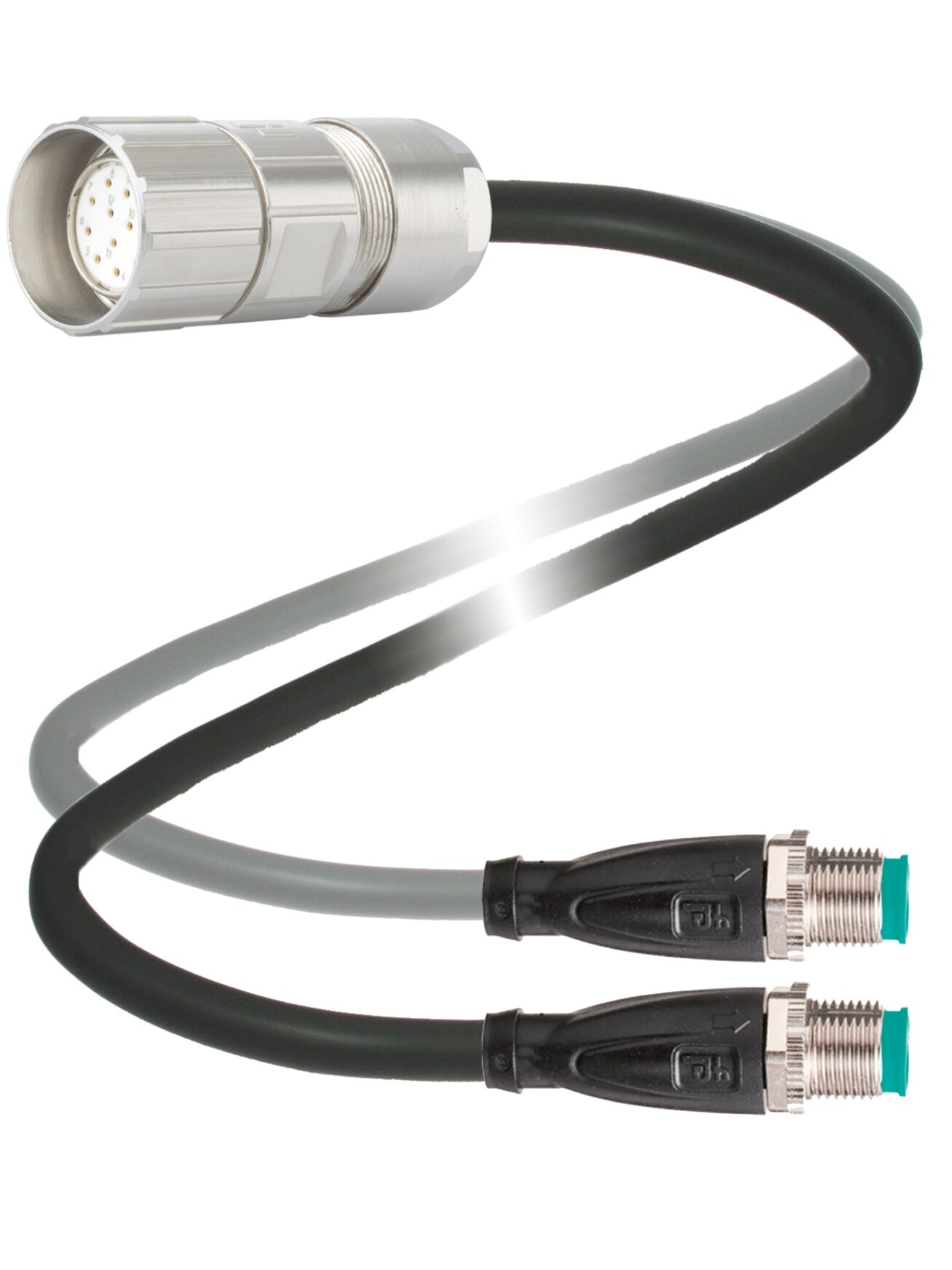 Pepperl+Fuchs V23-G-T-0,3M-PUR-TP-V19/V19-G (70172780) Y-splitter cable