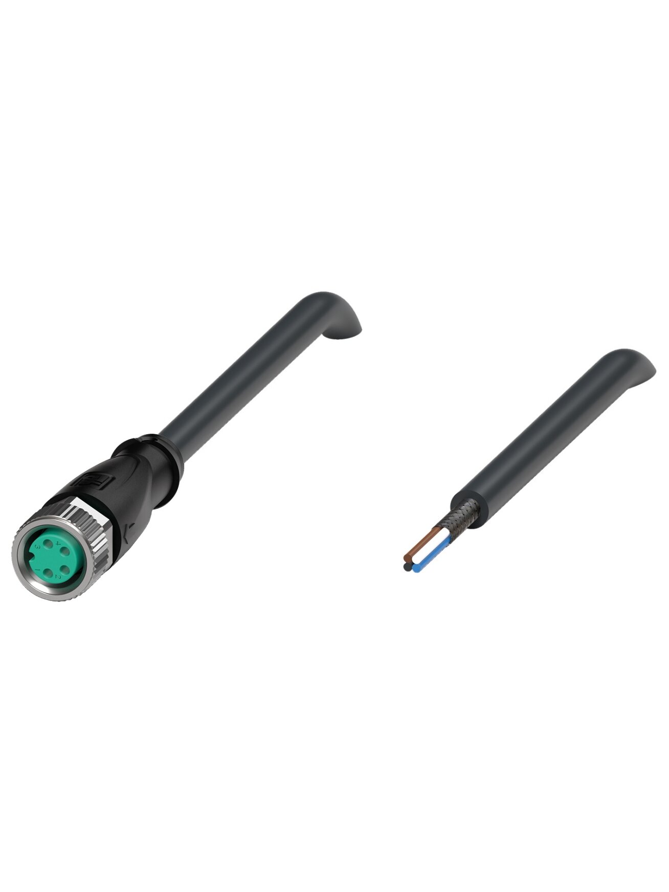 Pepperl+Fuchs V31-GX-BK10M-PUR-U/ABG (70173979-100000) Shielded M8 screw-lock cordset Pepperl+Fuchs V31-GX-BK10M-PUR-U/ABG (70173979-100000) Shielded M8 screw-lock cordset