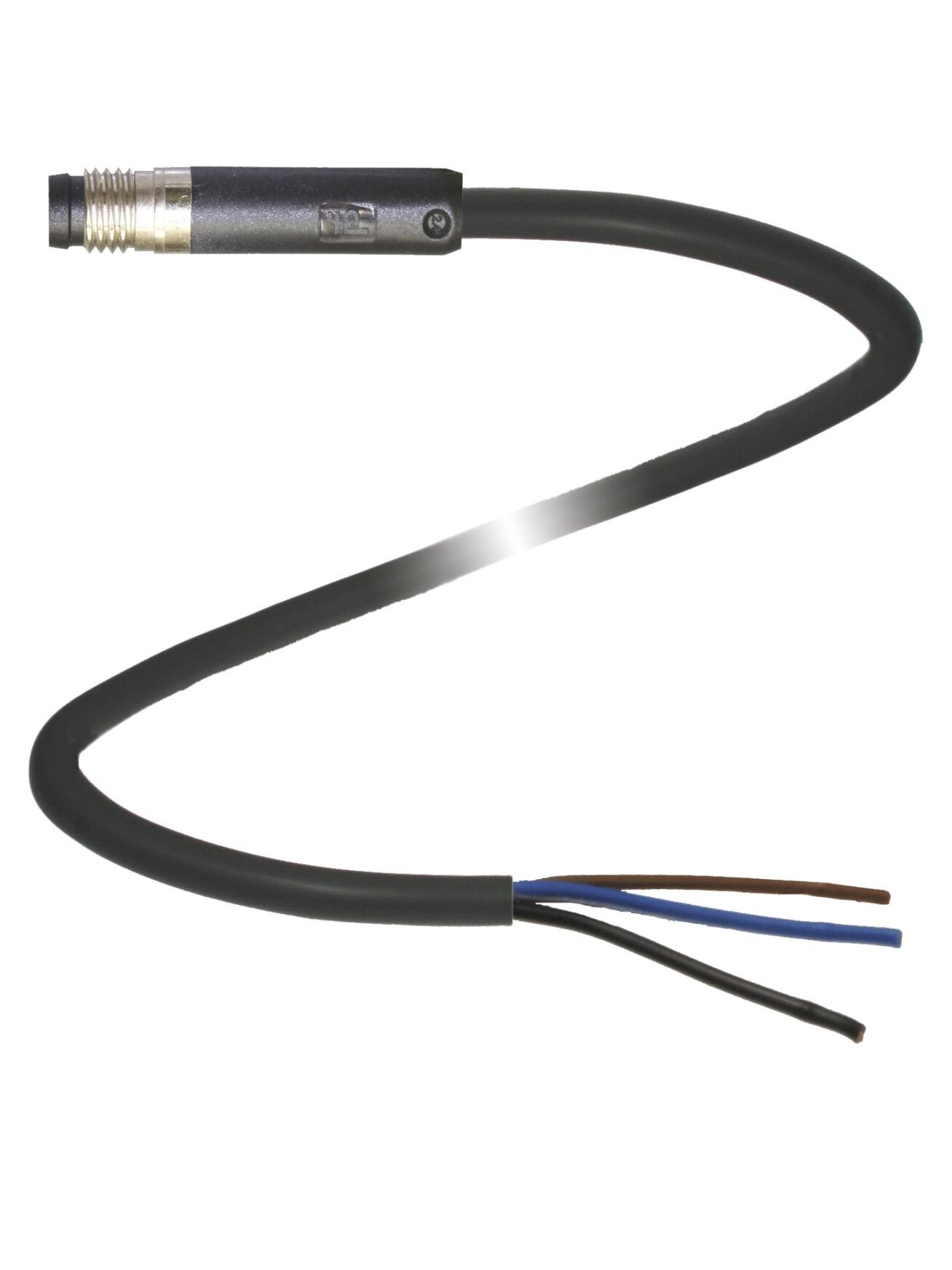 Pepperl+Fuchs V3S-GR-BK6M-PUR-U (70127484-100007) M8 snap-in cordset without LED/shielding