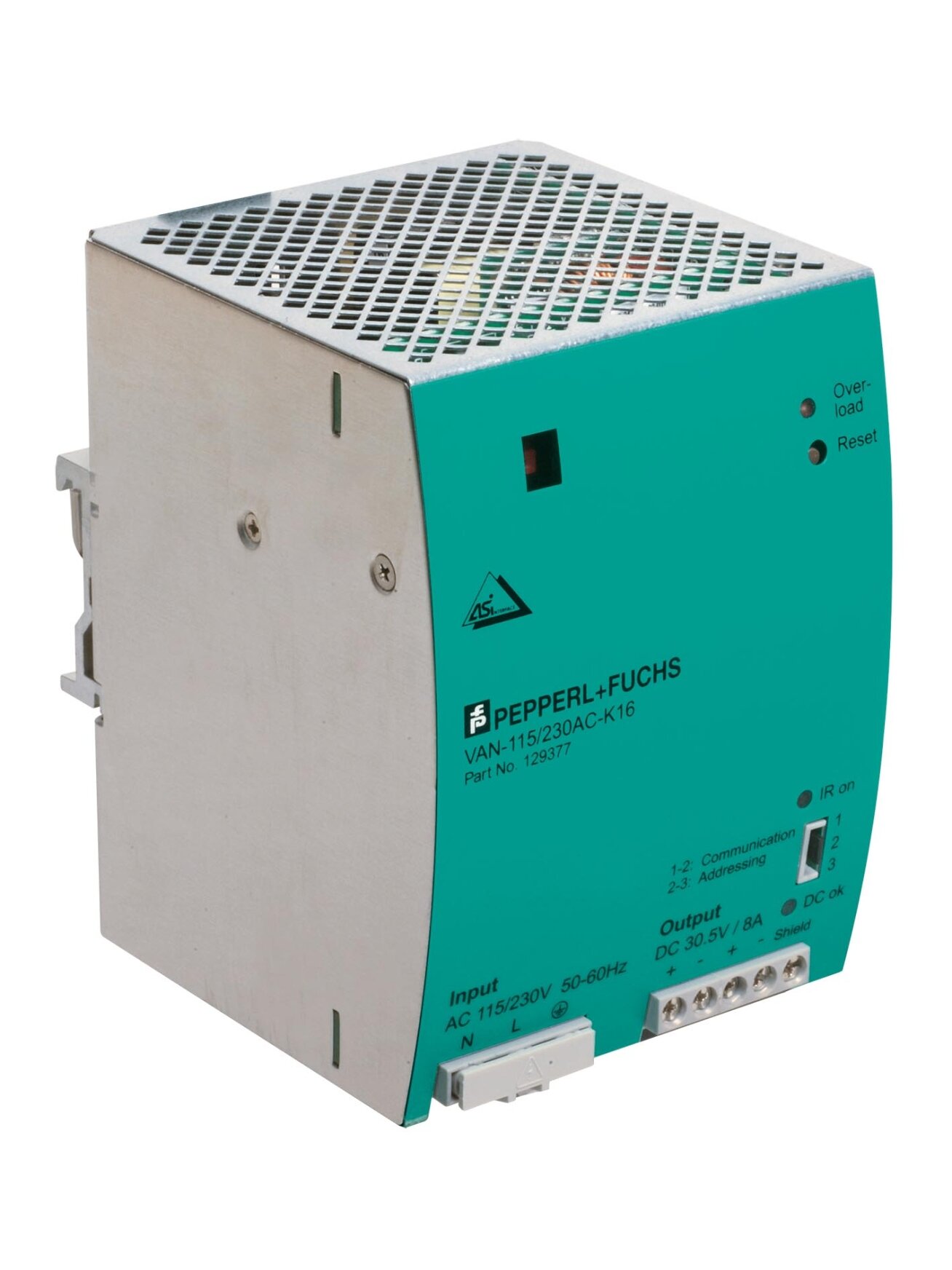 Pepperl+Fuchs VAN-115/230AC-K16 ASI-Ne (129377) AS-Interface power supply