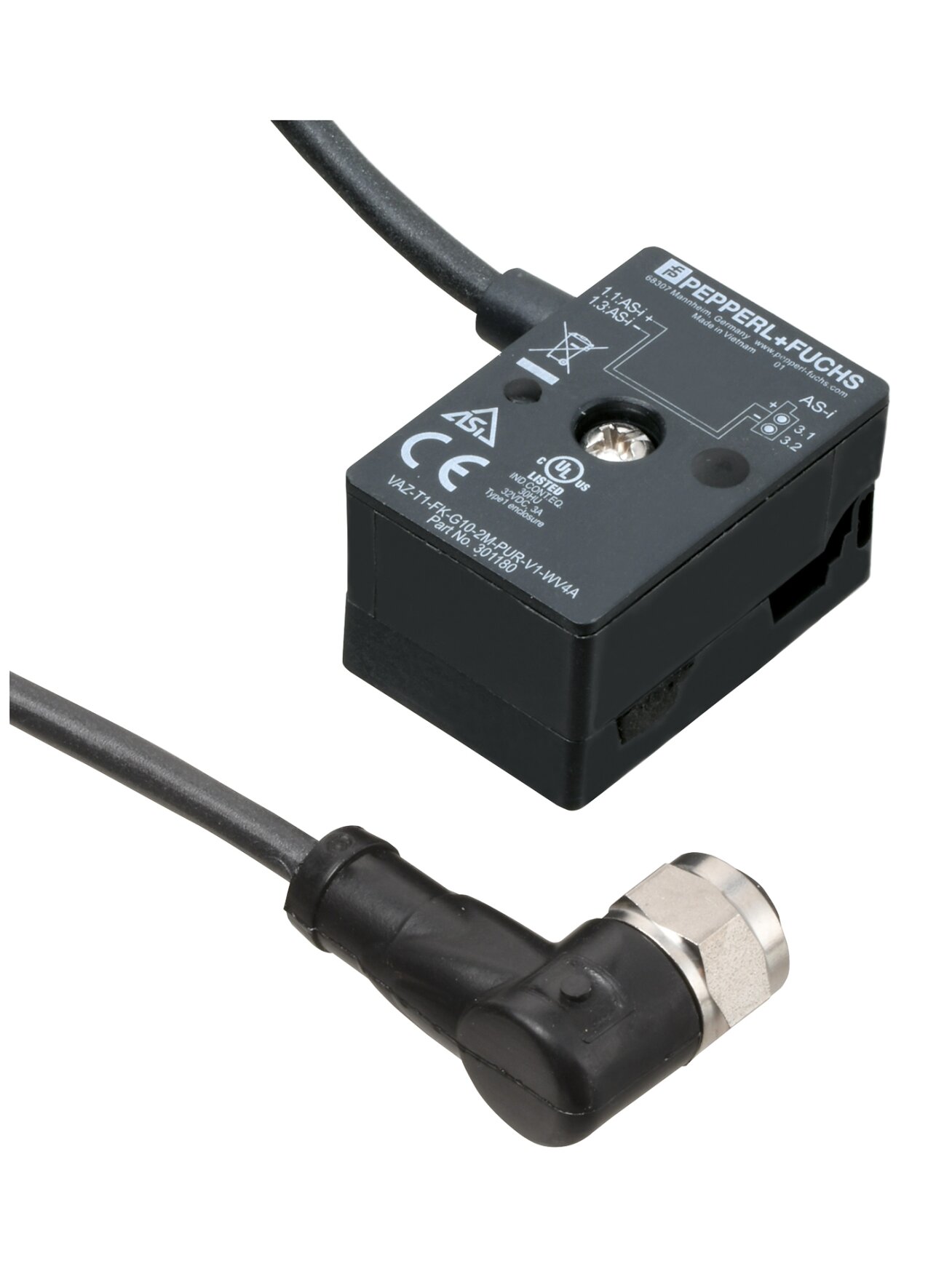 Pepperl+Fuchs VAZ-T1-FK-G10-2M-PUR-V1-WV4A (301180) AS-i splitter Pepperl+Fuchs VAZ-T1-FK-G10-2M-PUR-V1-WV4A (301180) AS-i splitter