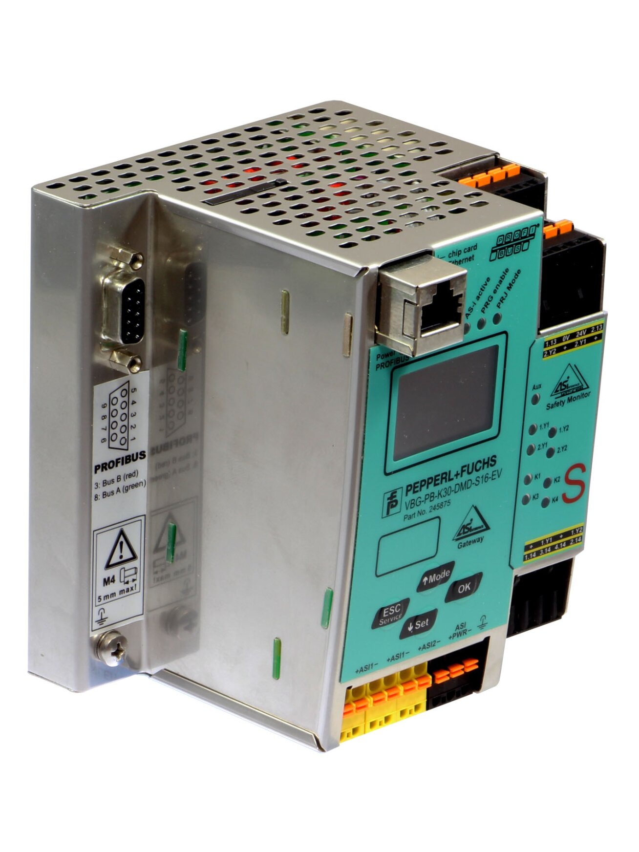 Pepperl+Fuchs VBG-PB-K30-DMD-S16-EV (245875) AS-Interface safety gateway Pepperl+Fuchs VBG-PB-K30-DMD-S16-EV (245875) AS-Interface safety gateway