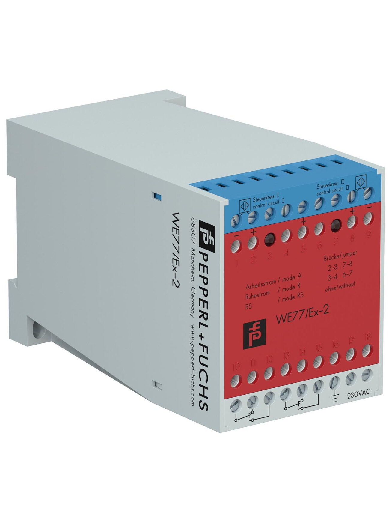 Pepperl+Fuchs WE 77/EX-2 230V (129198) Isolated switch amplifier