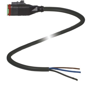 Pepperl+Fuchs DT3S-G-BK2M-PUR-O1 (70180714) Kabelis su lizdine jungtimi