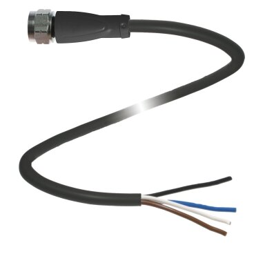 Pepperl+Fuchs V1-GV4A-BK5M-PUR-U-PIP (70103273) Kabelis su lizdine jungtimi