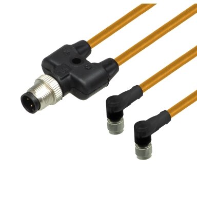 Pepperl+Fuchs V1-W-OR0,3M-POC-T-V1-G (296504) Kabelis su Y formos šakotuvu