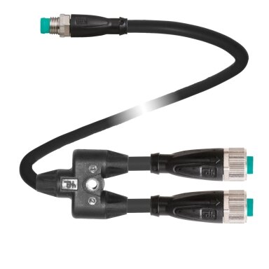Pepperl+Fuchs V11-G-0,3M-PUR-U-T-0,3M-V31-GM (70168308) Kabelis su Y formos šakotuvu