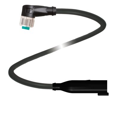 Pepperl+Fuchs V15-W-BK0,5M-PUR-O1-DT4P-G (323516) Ilginamasis kabelis