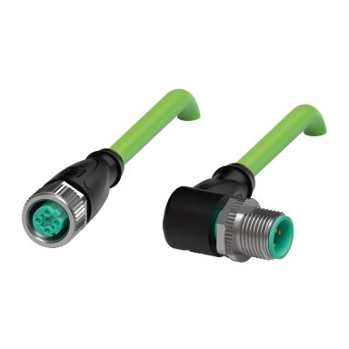Pepperl+Fuchs V1D-G-GN1M-PUR-E2S-V1D-W (70192647) Ilginamasis kabelis su jungtimis