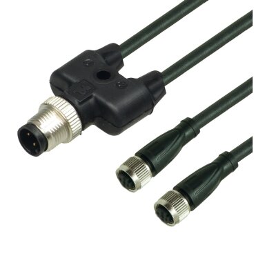 Pepperl+Fuchs V3-GM-BK2M-PUR-U-T-V1-G (275522) Kabelis su Y formos šakotuvu