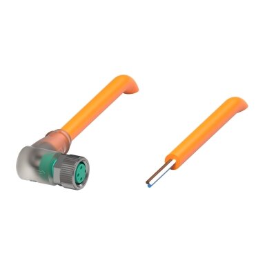 Pepperl+Fuchs V3-WM-E2-OR1M-PUR-A1 (70137360-100005) Kabelis su prisukama M8 jungtimi ir LED Pepperl+Fuchs V3-WM-E2-OR1M-PUR-A1 (70137360-100005) Kabelis su prisukama M8 jungtimi ir LED