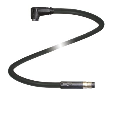 Pepperl+Fuchs V3-WR-BK1M-PUR-U-V3-GR (70182801) Kabelis su lizdine jungtimi
