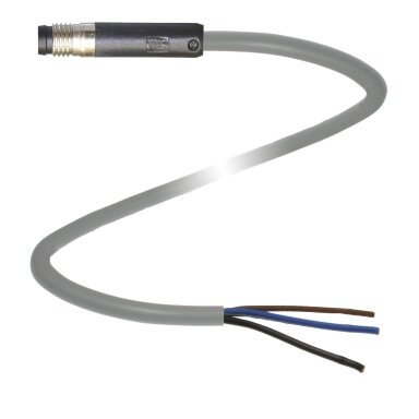Pepperl+Fuchs V3S-GR-2M-PVC (70127484-100006) Kabelis su užspaudžiama M8 jungtimi, be LED ir ekranavimo Pepperl+Fuchs V3S-GR-2M-PVC (70127484-100006) Kabelis su užspaudžiama M8 jungtimi, be LED ir ekranavimo