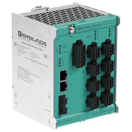Pepperl+Fuchs ARS12-B2-IC08-1 (70121859-100003) Ant bėgelio montuojamas Ethernet-APL lauko komutatorius Pepperl+Fuchs ARS12-B2-IC08-1 (70121859-100003) Ant bėgelio montuojamas Ethernet-APL lauko komutatorius