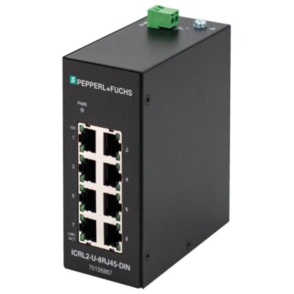 Pepperl+Fuchs ICRL2-U-8RJ45-DIN (70156867) 8 prievadų nevaldomas komutatorius Pepperl+Fuchs ICRL2-U-8RJ45-DIN (70156867) 8 prievadų nevaldomas komutatorius