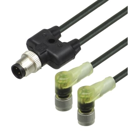 Pepperl+Fuchs V1-W-E2-BK1M-PUR-A-T-V1-G (260171) Kabelis su Y formos šakotuvu Pepperl+Fuchs V1-W-E2-BK1M-PUR-A-T-V1-G (260171) Kabelis su Y formos šakotuvu