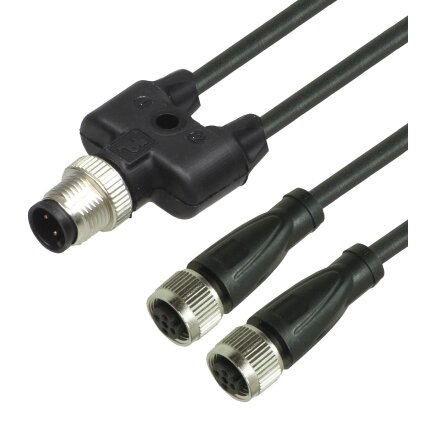 Pepperl+Fuchs V15-G-BK0,3M-PUR-A-T-V15-G-Y70 (70160753) Kabelis su Y formos šakotuvu Pepperl+Fuchs V15-G-BK0,3M-PUR-A-T-V15-G-Y70 (70160753) Kabelis su Y formos šakotuvu
