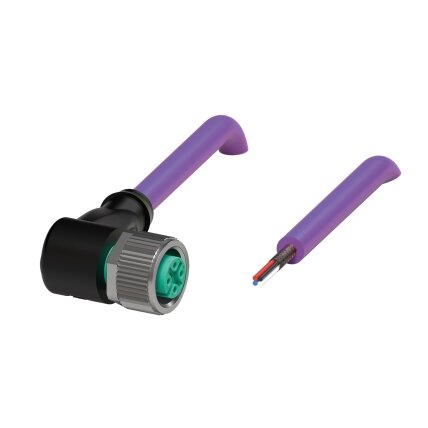 Pepperl+Fuchs V15-W-VT2M-PUR-U/CAN (70114143) Kabelis su lizdine jungtimi Pepperl+Fuchs V15-W-VT2M-PUR-U/CAN (70114143) Kabelis su lizdine jungtimi