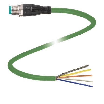 Pepperl+Fuchs V1SD-G-GN70M-PUR-E1S (70168632) Ethernet kabelis su jungtimis Pepperl+Fuchs V1SD-G-GN70M-PUR-E1S (70168632) Ethernet kabelis su jungtimis