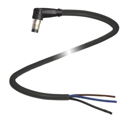 Pepperl+Fuchs V3S-WR-BK3M-PUR-U (70130071) Kabelis su užspaudžiama M8 jungtimi, be LED ir ekranavimo Pepperl+Fuchs V3S-WR-BK3M-PUR-U (70130071) Kabelis su užspaudžiama M8 jungtimi, be LED ir ekranavimo