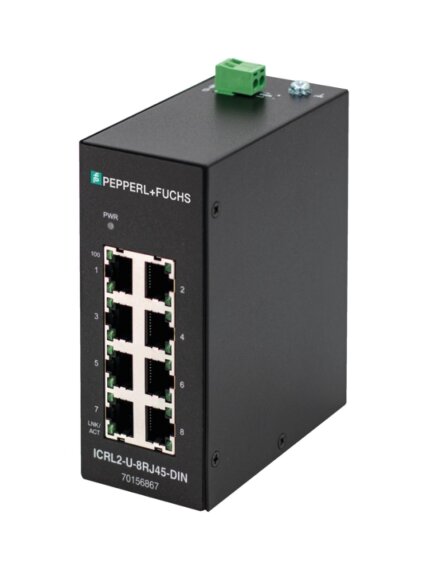 Pepperl+Fuchs ICRL2-U-8RJ45-DIN (70156867) 8-port unmanaged switch Pepperl+Fuchs ICRL2-U-8RJ45-DIN (70156867) 8-port unmanaged switch