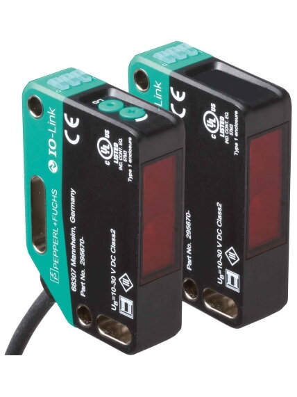 Pepperl+Fuchs OBE40M-R201-S2EP-IO-0,3M-V31-L (301131) Through-beam photoelectric sensor pair Pepperl+Fuchs OBE40M-R201-S2EP-IO-0,3M-V31-L (301131) Through-beam photoelectric sensor pair